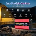 Inversor de corriente de onda senoidal Pura 2000 W, 12 V CC a 110 V/120 V - Imagen 3